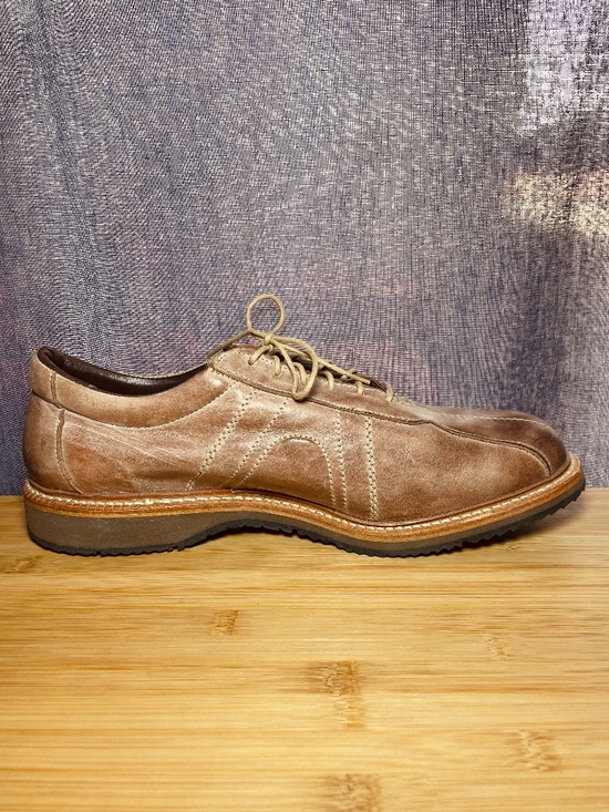 Allen Edmonds Voyager Light Brown Lace Up Shoes Leather Oxfords 13D EUC! main image 16